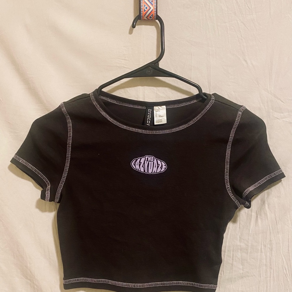 The Nature Black Crop Top